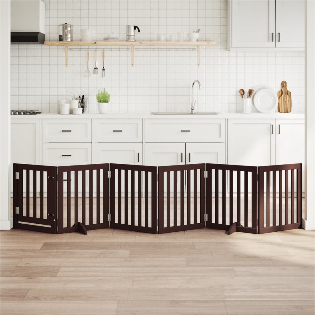 Zábrana Pro Psy Skládací 2 Panely 160 Cm Topolové Dřevo