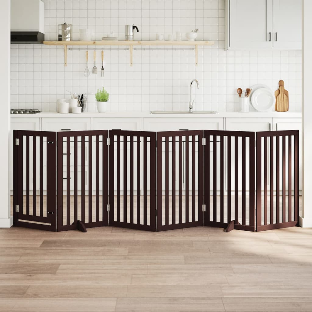 Zábrana Pro Psy Skládací 2 Panely 160 Cm Topolové Dřevo