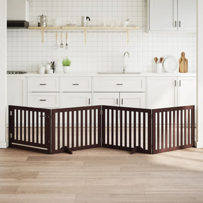 Zábrana Pro Psy Skládací 2 Panely 160 Cm Topolové Dřevo