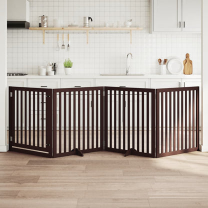 Zábrana Pro Psy Skládací 2 Panely 160 Cm Topolové Dřevo