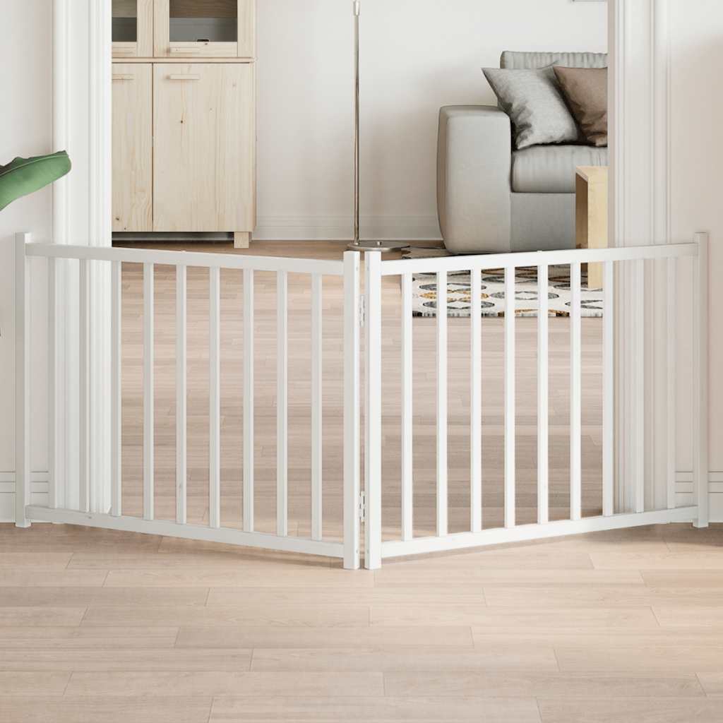 Zábrana Pro Psy Skládací 2 Panely 160 Cm Masiv Jedle