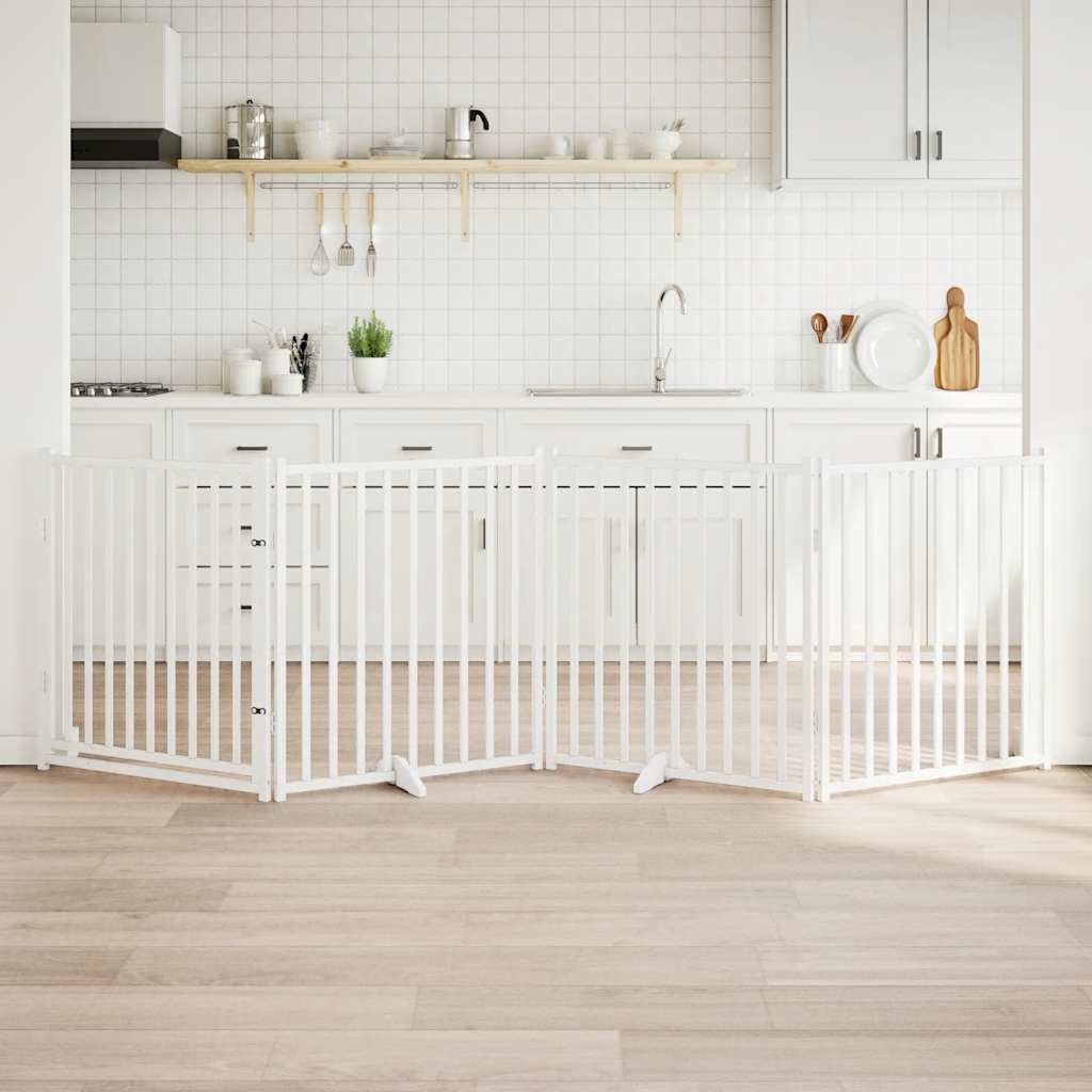 Zábrana Pro Psy Skládací 2 Panely 160 Cm Masiv Jedle