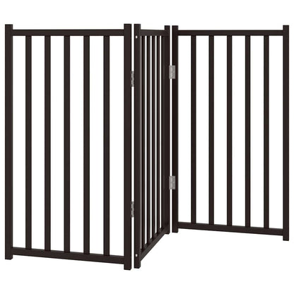 Zábrana Pro Psy Skládací 3 Panely Černá 150 Cm Masivní Jedle