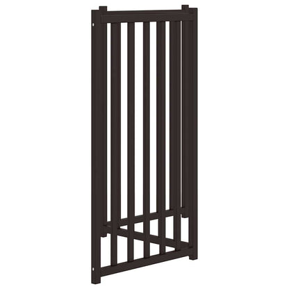 Zábrana Pro Psy Skládací 3 Panely Černá 150 Cm Masivní Jedle