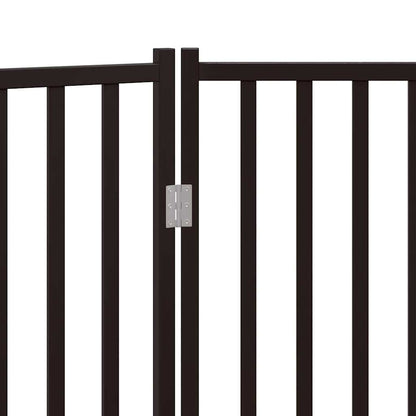 Zábrana Pro Psy Skládací 3 Panely Černá 150 Cm Masivní Jedle