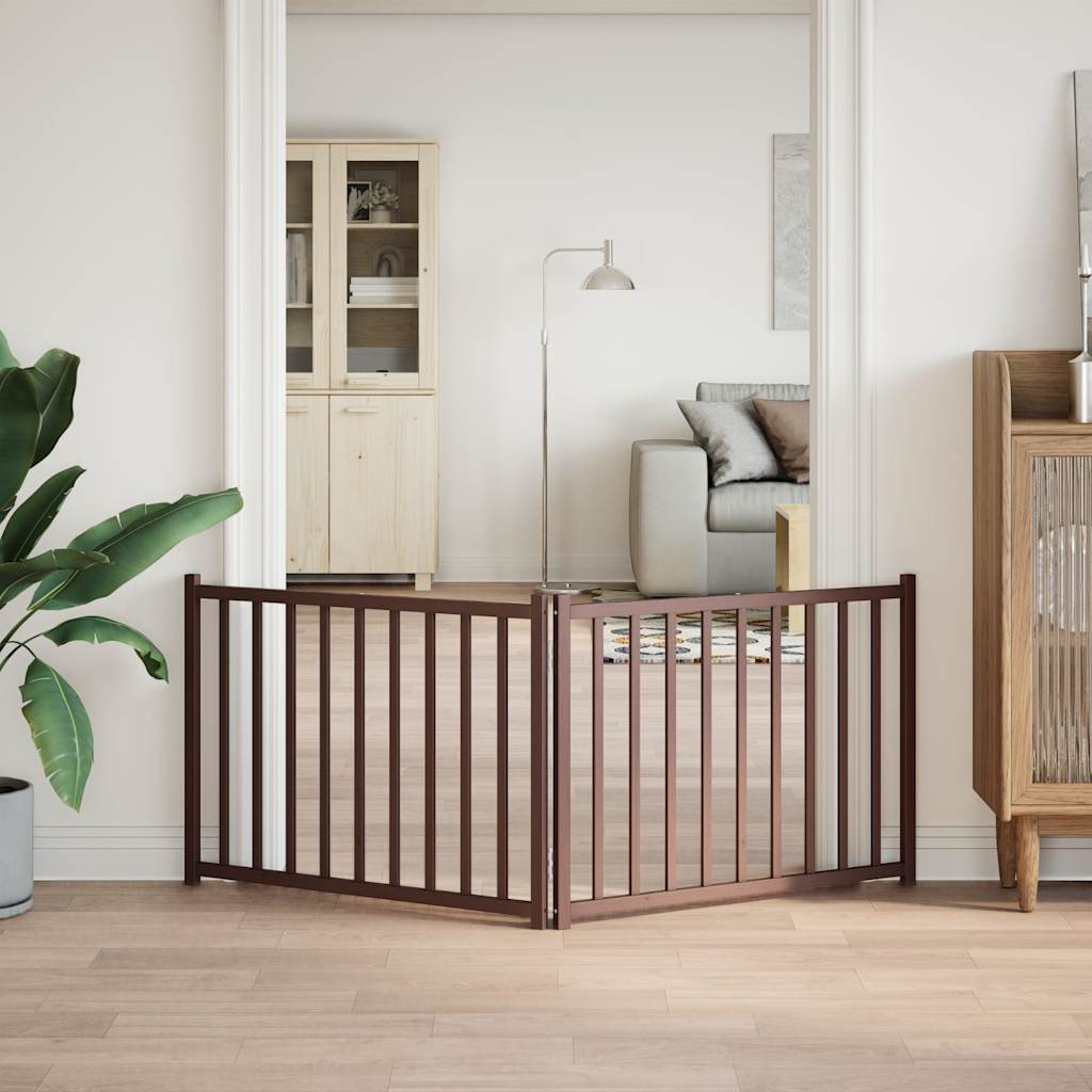 Zábrana Pro Psy Skládací 2 Panely 160 Cm Masiv Jedle