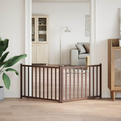 Zábrana Pro Psy Skládací 2 Panely 160 Cm Masiv Jedle