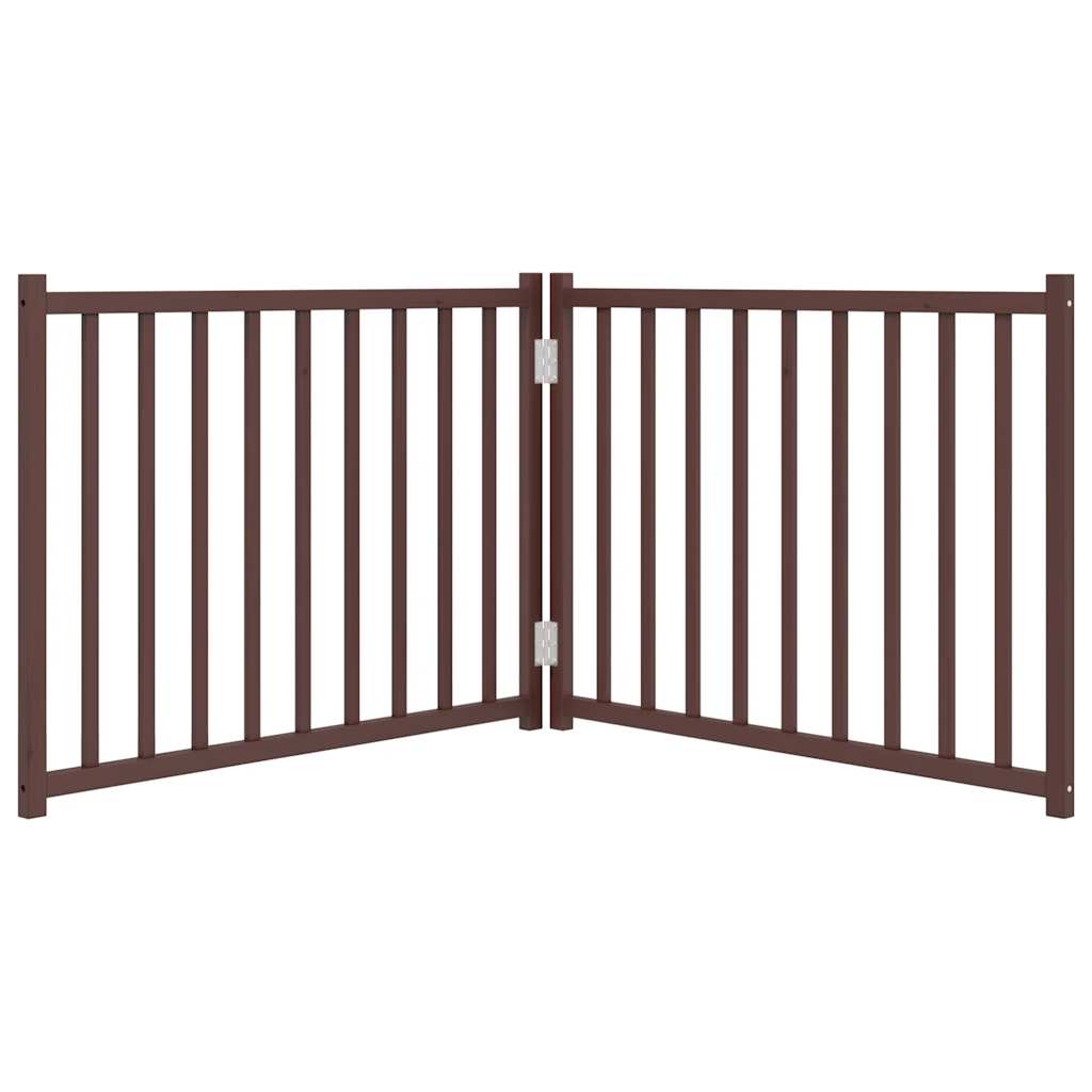 Zábrana Pro Psy Skládací 2 Panely 160 Cm Masiv Jedle