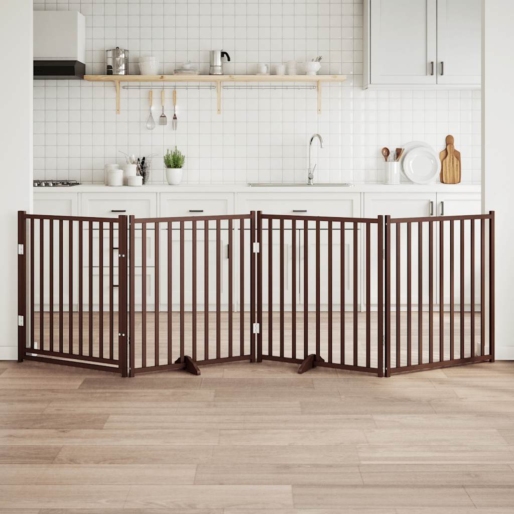 Zábrana Pro Psy Skládací 2 Panely 160 Cm Masiv Jedle