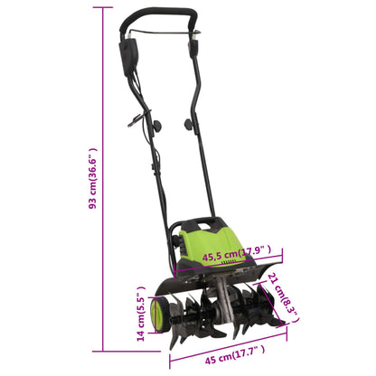 Zahradní Kultivátor Se 6 Lopatkami Elektrický 1 500 W