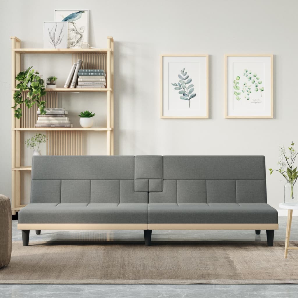 Rozkládací Pohovka S Držáky Na Nápoje Textil