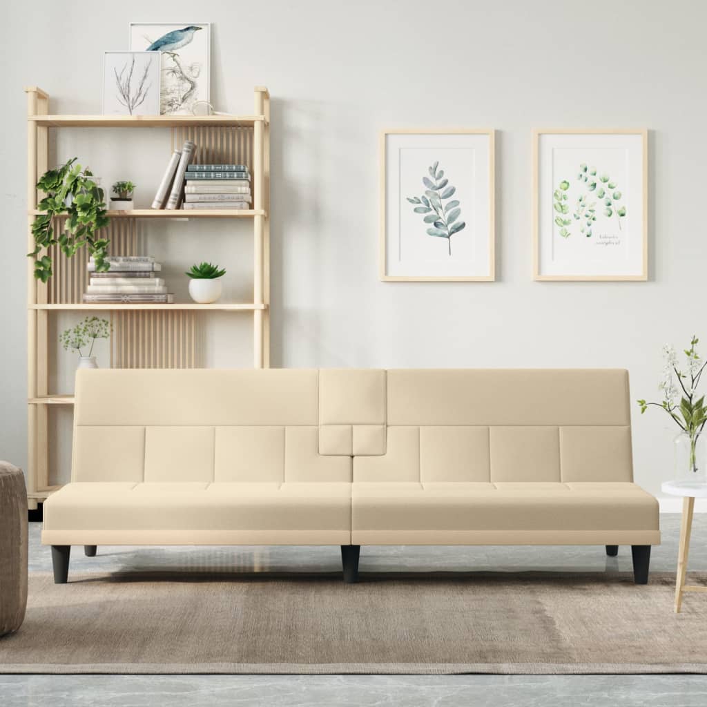 Rozkládací Pohovka S Držáky Na Nápoje Textil