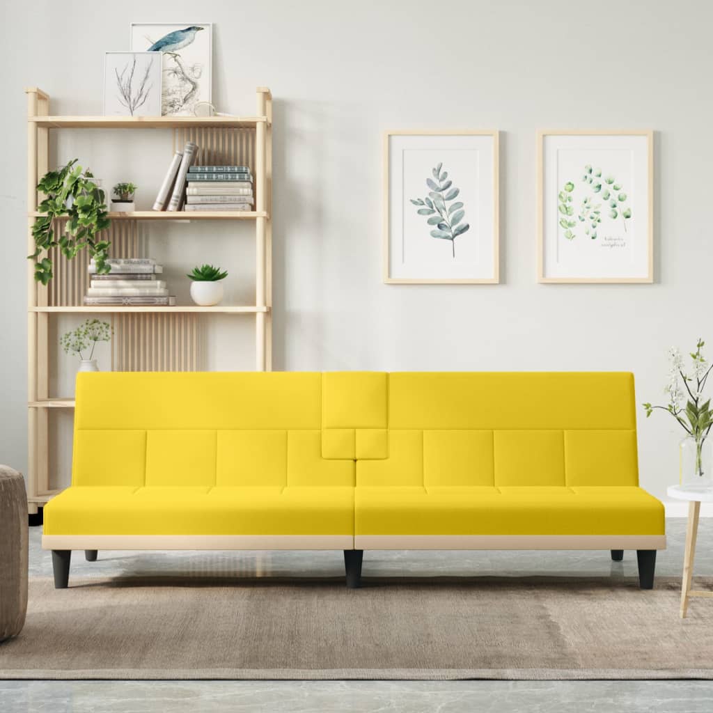 Rozkládací Pohovka S Držáky Na Nápoje Textil