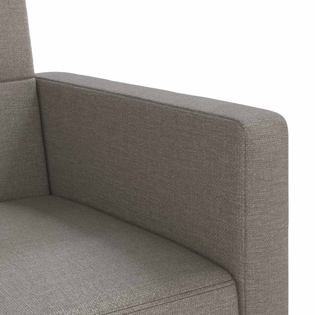 Rozkládací Pohovka S Poduškami Taupe Textil