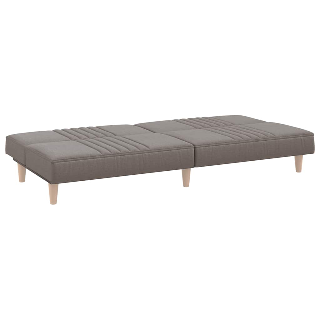 Rozkládací Pohovka Taupe Textil