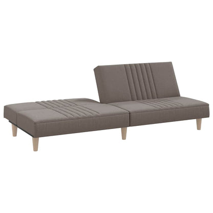 Rozkládací Pohovka Taupe Textil