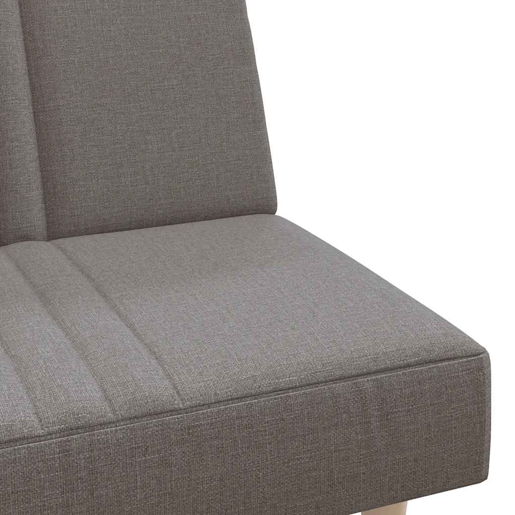 Rozkládací Pohovka Taupe Textil