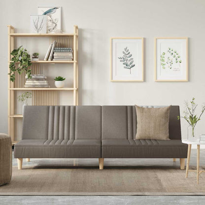 Rozkládací Pohovka Taupe Textil