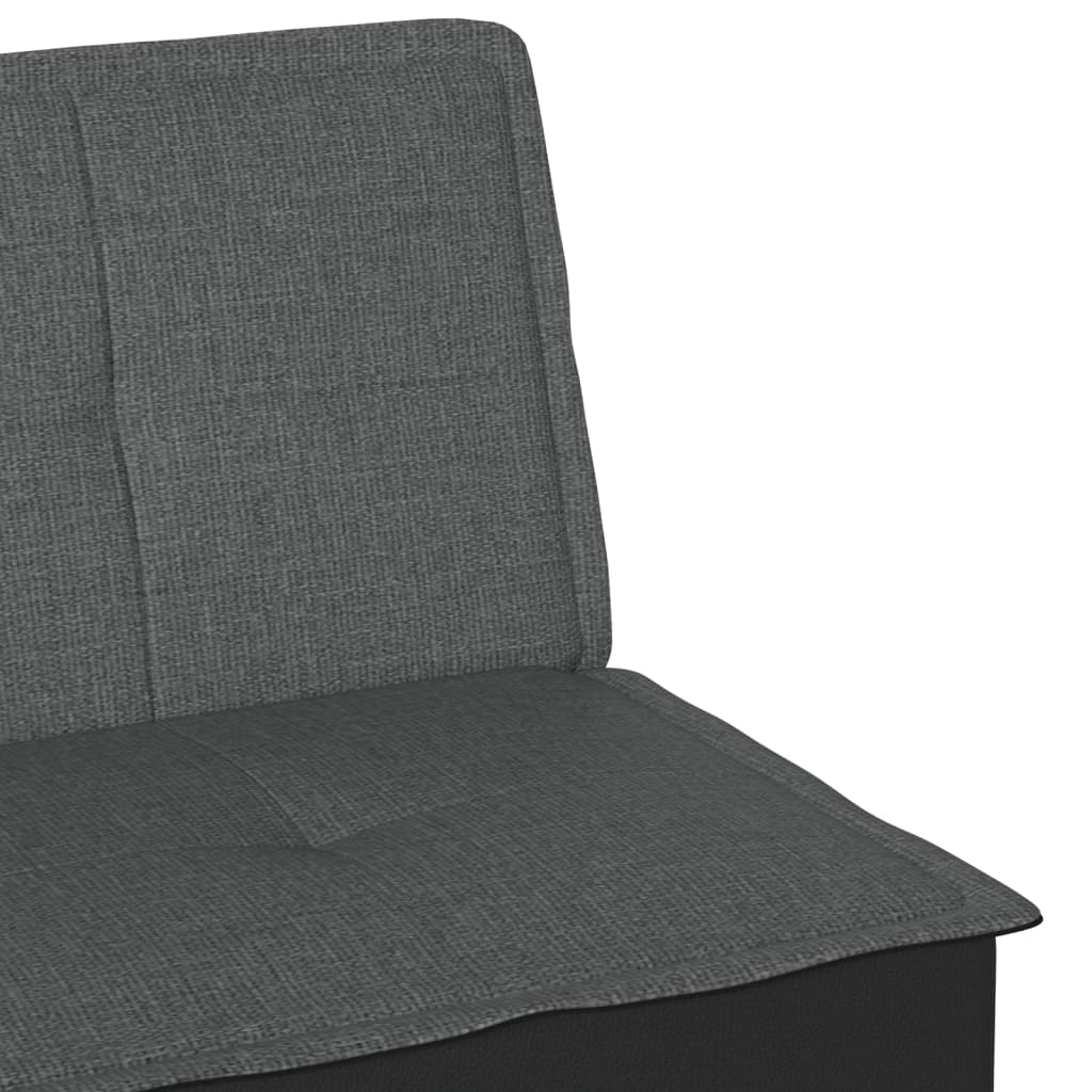 Rozkládací Pohovka Tmavě Šedá Textil