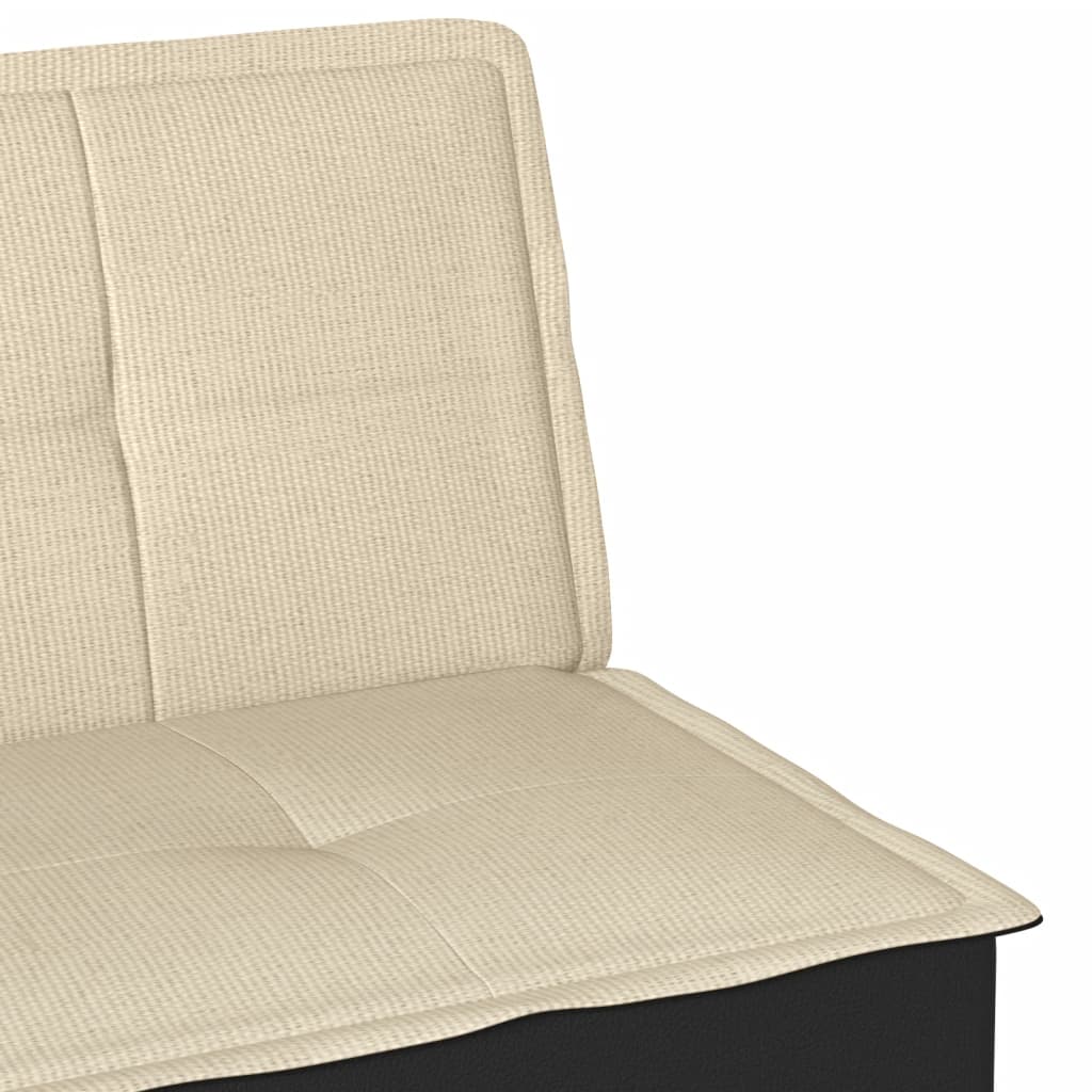Rozkládací Pohovka Krémová Textil