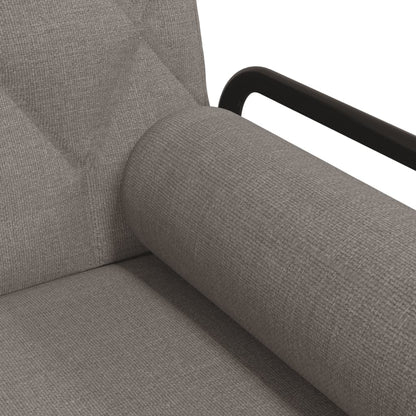 Rozkládací Pohovka S Područkami Taupe Textil