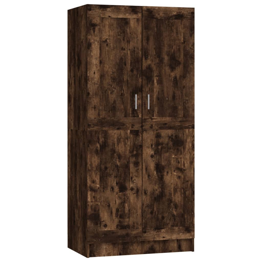 Šatní Skříň Kouřový Dub 82,5 X 51,5 X 180 Cm Kompozitní Dřevo