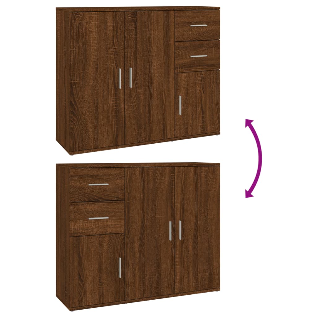 Příborník 91 X 29,5 X 75 Cm Kompozitní Dřevo