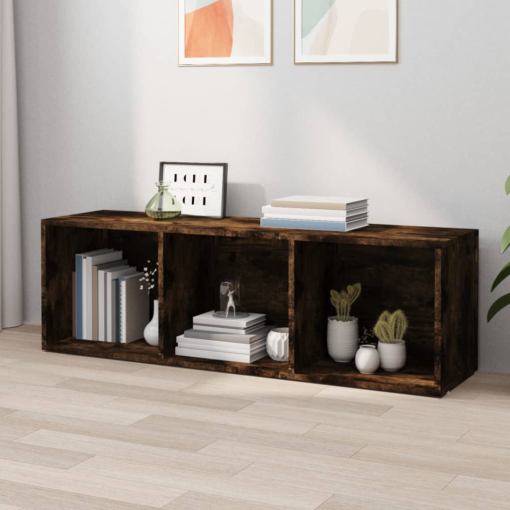 Knihovna / Tv Skříňka Kouřový Dub 36X30X114 Cm Kompozitní Dřevo