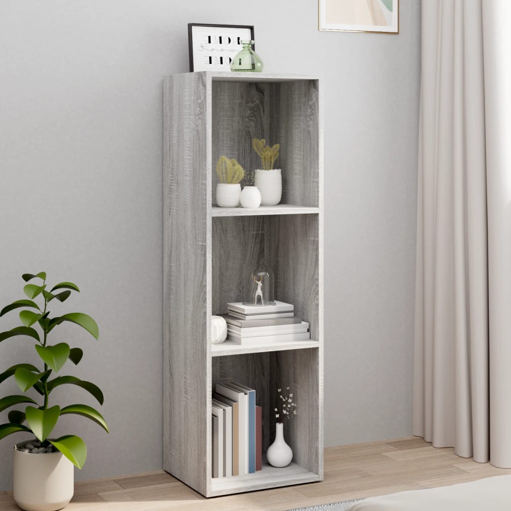 Knihovna / Tv Skříňka Šedá Sonoma 36X30X114 Cm Kompozitní Dřevo