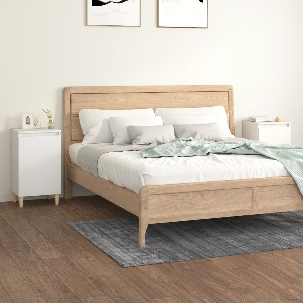 Noční Stolek Betonově Šedý 40 X 35 X 70 Cm Kompozitní Dřevo