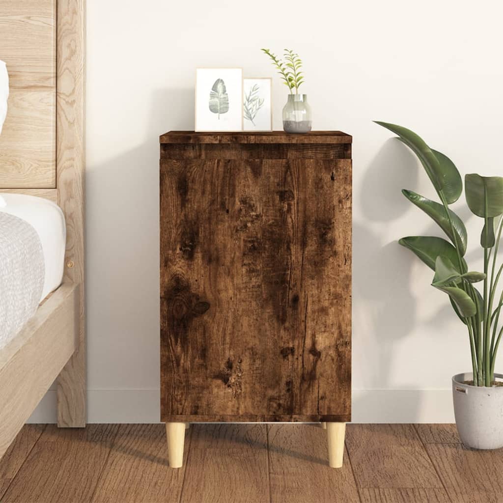 Noční Stolek Betonově Šedý 40 X 35 X 70 Cm Kompozitní Dřevo