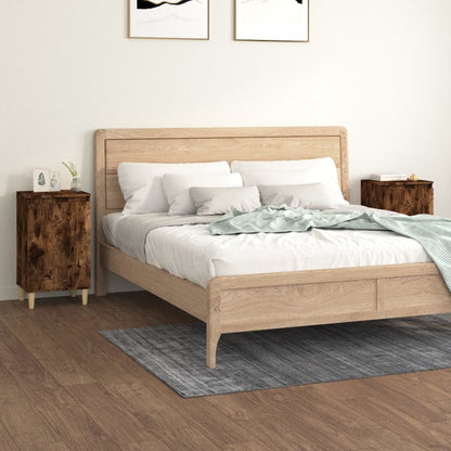 Noční Stolek Betonově Šedý 40 X 35 X 70 Cm Kompozitní Dřevo
