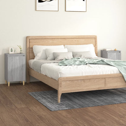 Noční Stolek Betonově Šedý 40 X 35 X 70 Cm Kompozitní Dřevo