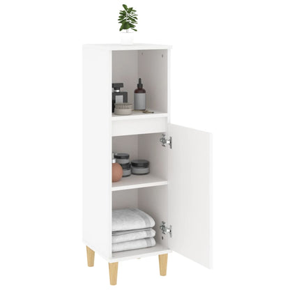 Koupelnová Skříňka 30 X 30 X 100 Cm Kompozitní Dřevo