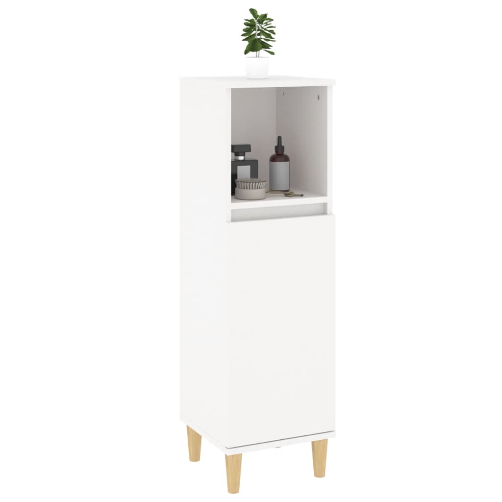 Koupelnová Skříňka 30 X 30 X 100 Cm Kompozitní Dřevo