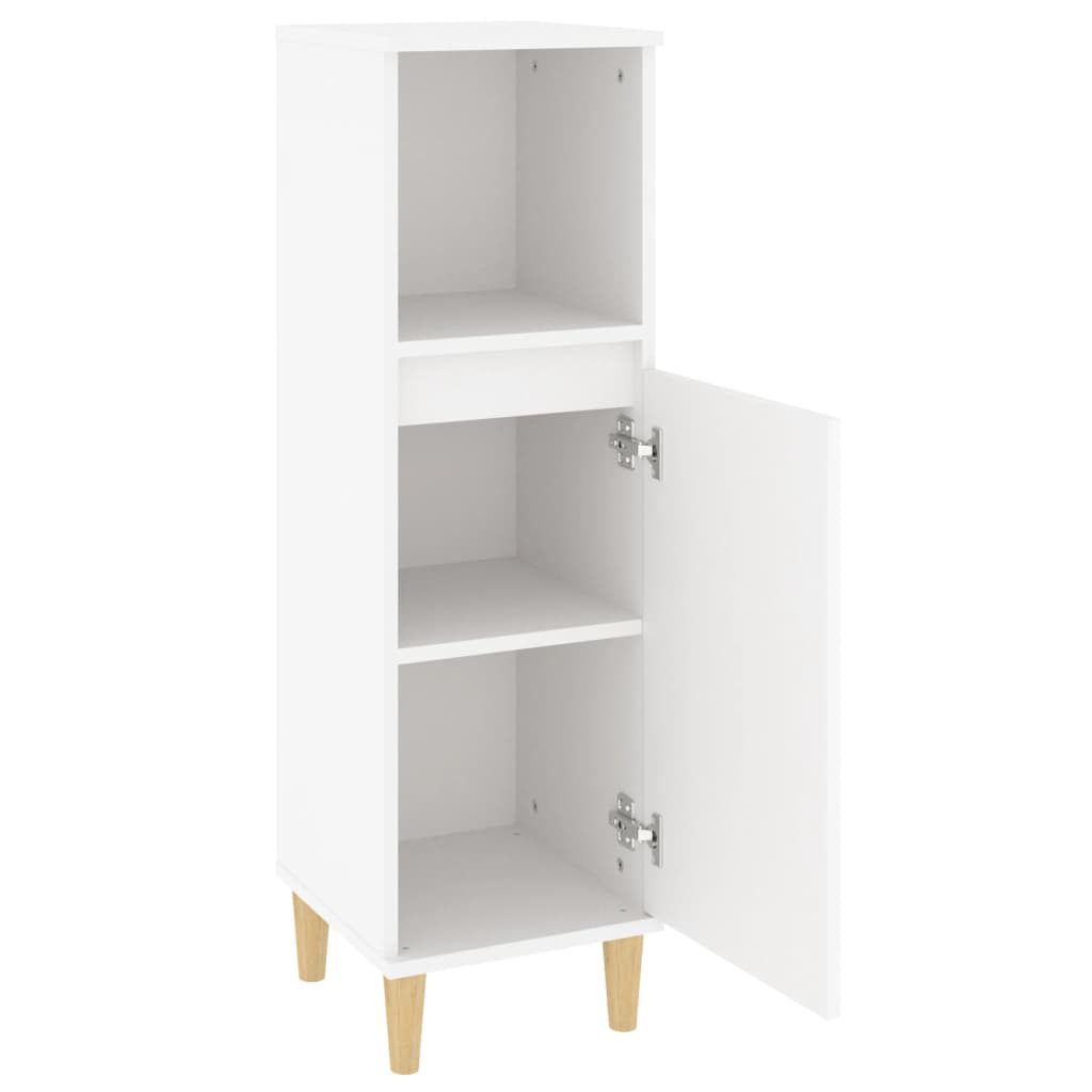 Koupelnová Skříňka 30 X 30 X 100 Cm Kompozitní Dřevo