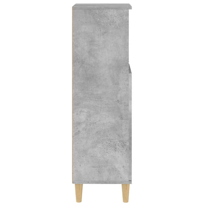 Koupelnová Skříňka Betonově Šedá 30X30X100 Cm Kompozitní Dřevo