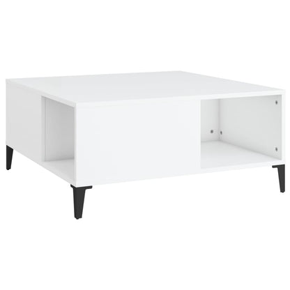Konferenční Stolek Bílý 80 X 80 X 36,5 Cm Kompozitní Dřevo
