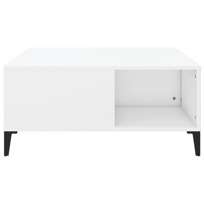 Konferenční Stolek Bílý 80 X 80 X 36,5 Cm Kompozitní Dřevo
