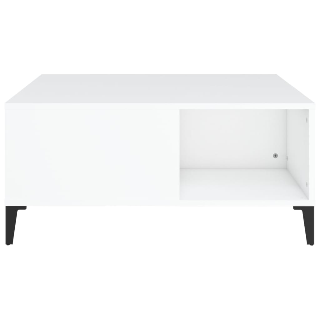 Konferenční Stolek Bílý 80 X 80 X 36,5 Cm Kompozitní Dřevo