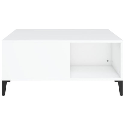 Konferenční Stolek Bílý 80 X 80 X 36,5 Cm Kompozitní Dřevo