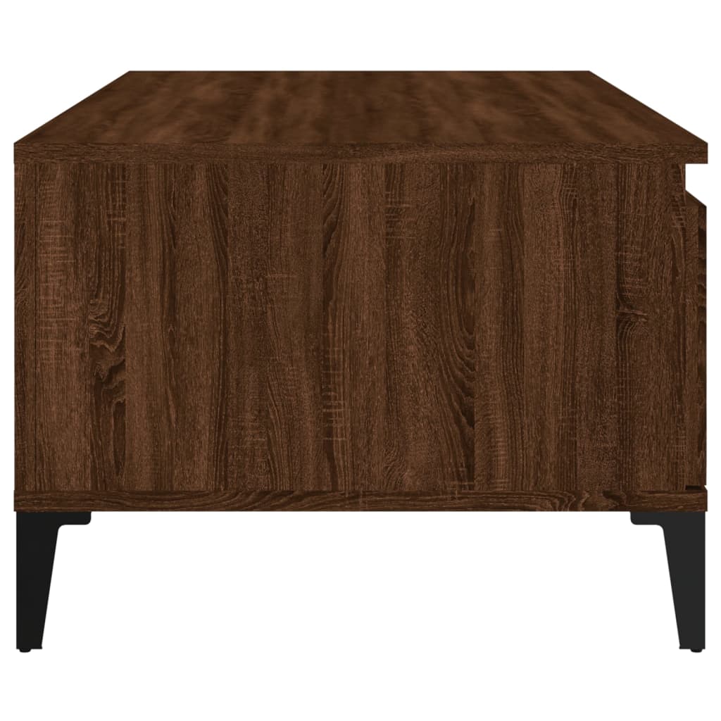 Konferenční Stolek Hnědý Dub 90 X 50 X 36,5 Cm Kompozitní Dřevo