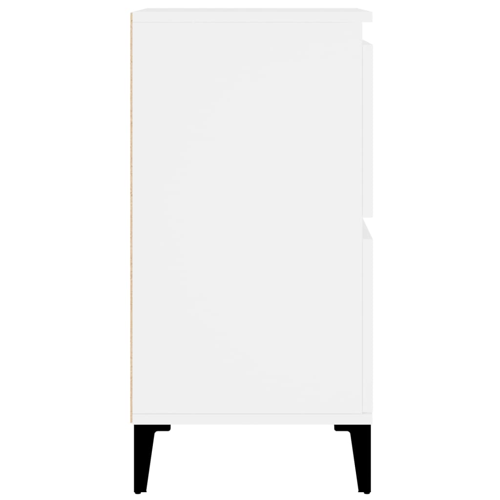 Příborník Bílý 60 X 35 X 70 Cm Kompozitní Dřevo