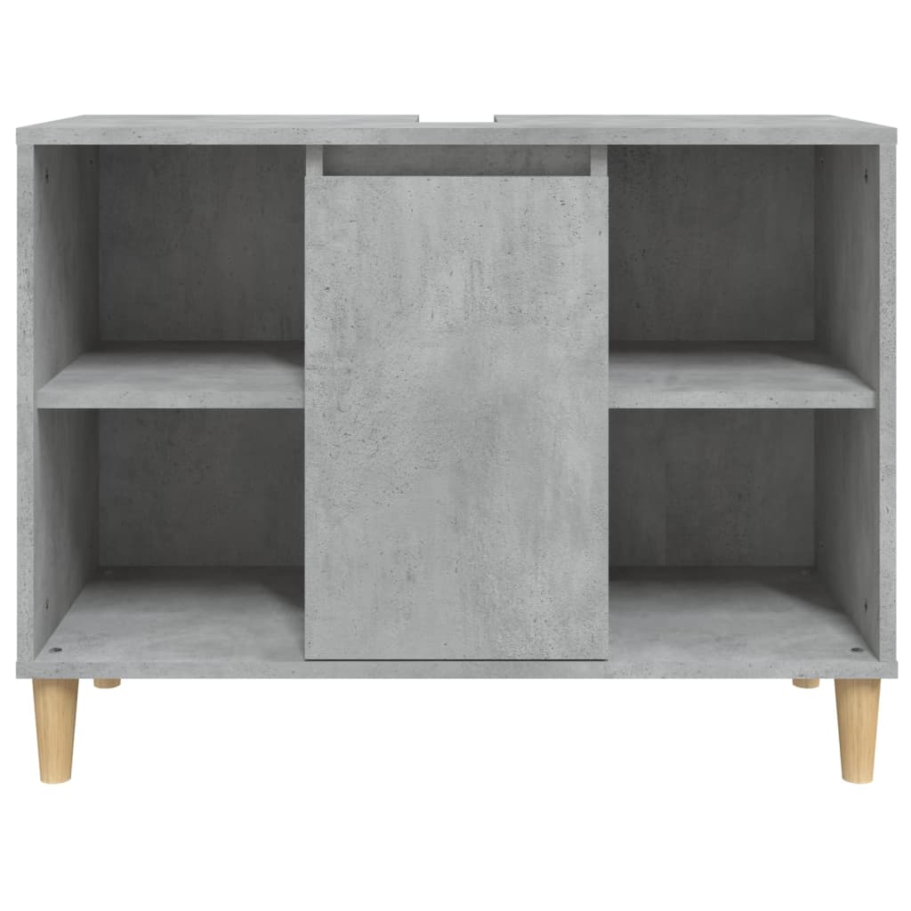 Skříňka Pod Umyvadlo Betonově Šedá 80X33X60 Cm Kompozitní Dřevo