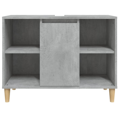 Skříňka Pod Umyvadlo Betonově Šedá 80X33X60 Cm Kompozitní Dřevo