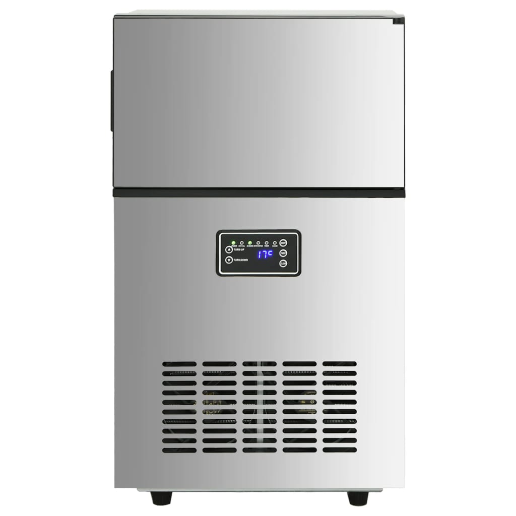 Výrobník Ledových Kostek Stříbrný 45 Kg / 24 H