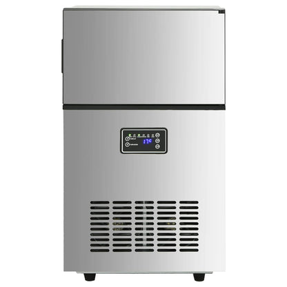 Výrobník Ledových Kostek Stříbrný 45 Kg / 24 H