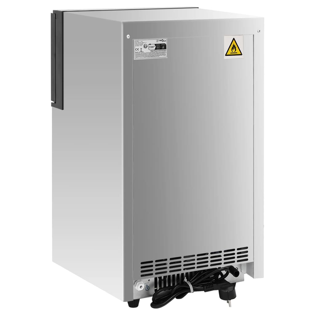 Výrobník Ledových Kostek Stříbrný 45 Kg / 24 H