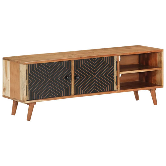 Tv Skříňka 112 X 30 X 40 Cm Masivní Akáciové Dřevo