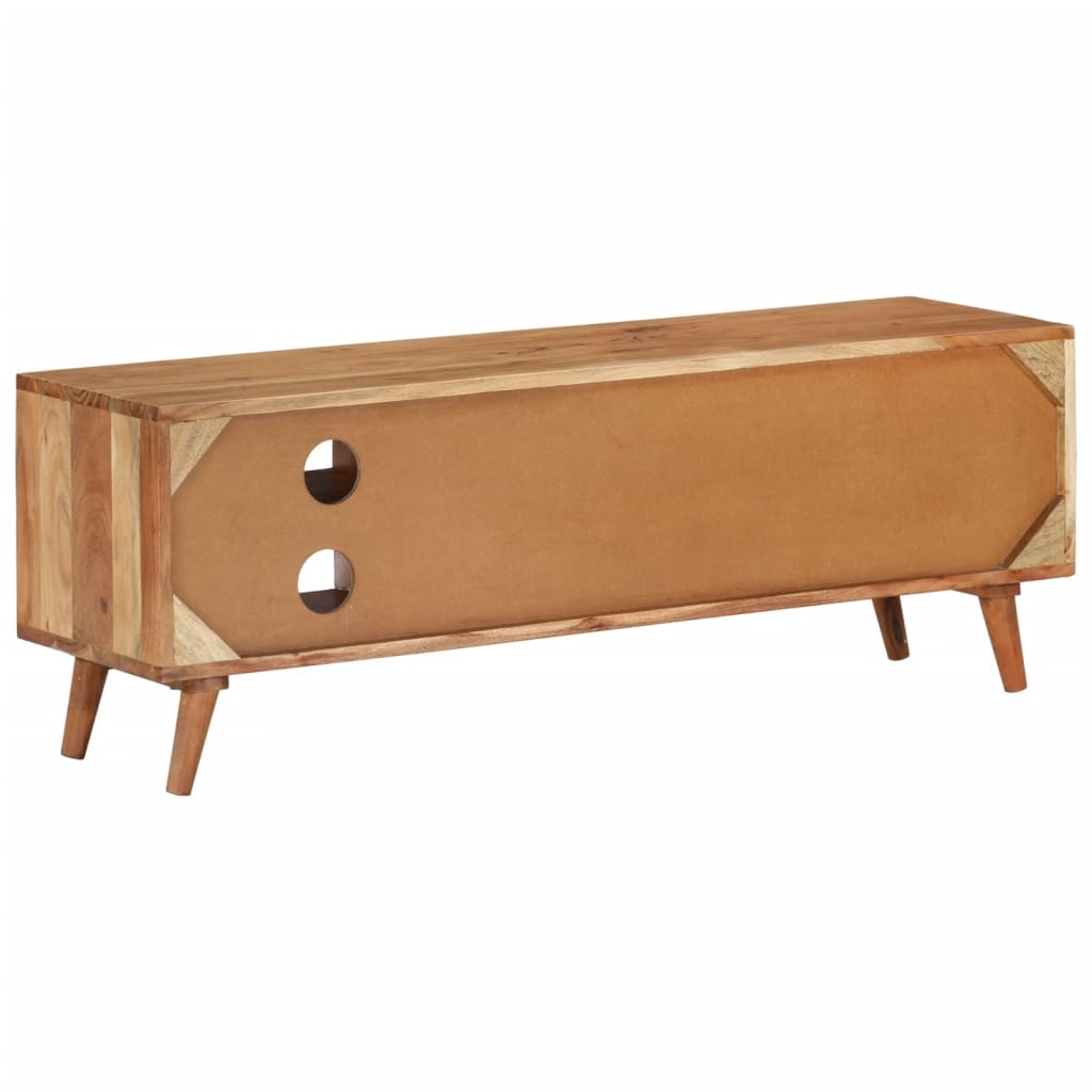 Tv Skříňka 112 X 30 X 40 Cm Masivní Akáciové Dřevo